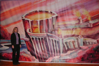 Backdrop for the Lakeland Theatre's production of the Wizard of Oz